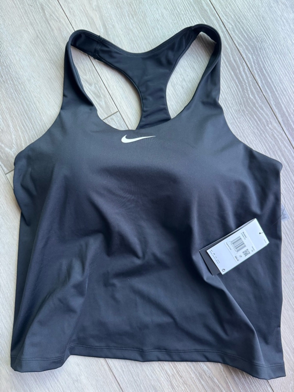 Nike Black Women's Racerback Top with Sports Bra